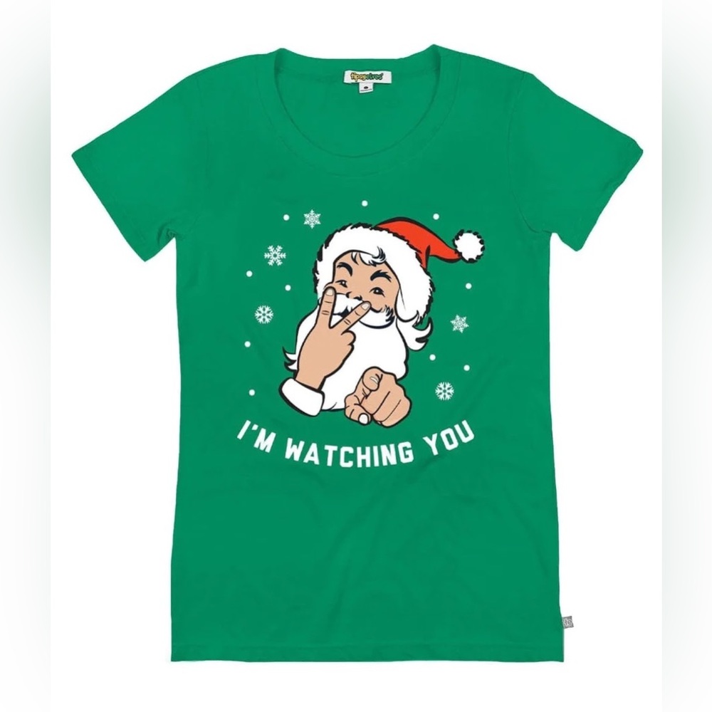 Tipsy Elves size small, green Christmas t shirt